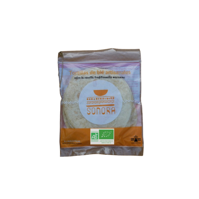 Tortilla de blé à l'huile d'olive x10, 330g