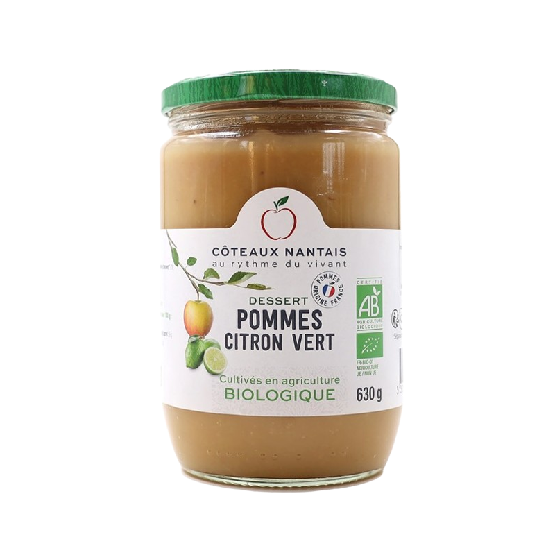 Dessert pommes citron vert, sucre issu du commerce équitable 630g
