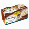 Choconeige, crème dessert au chocolat nappée crème chantilly, 2x110g,dlc min 7 j
