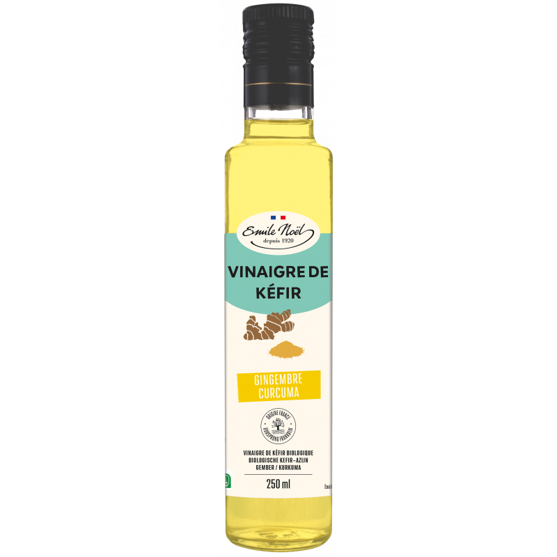 Vinaigre de kéfir gingembre curcuma 25cl