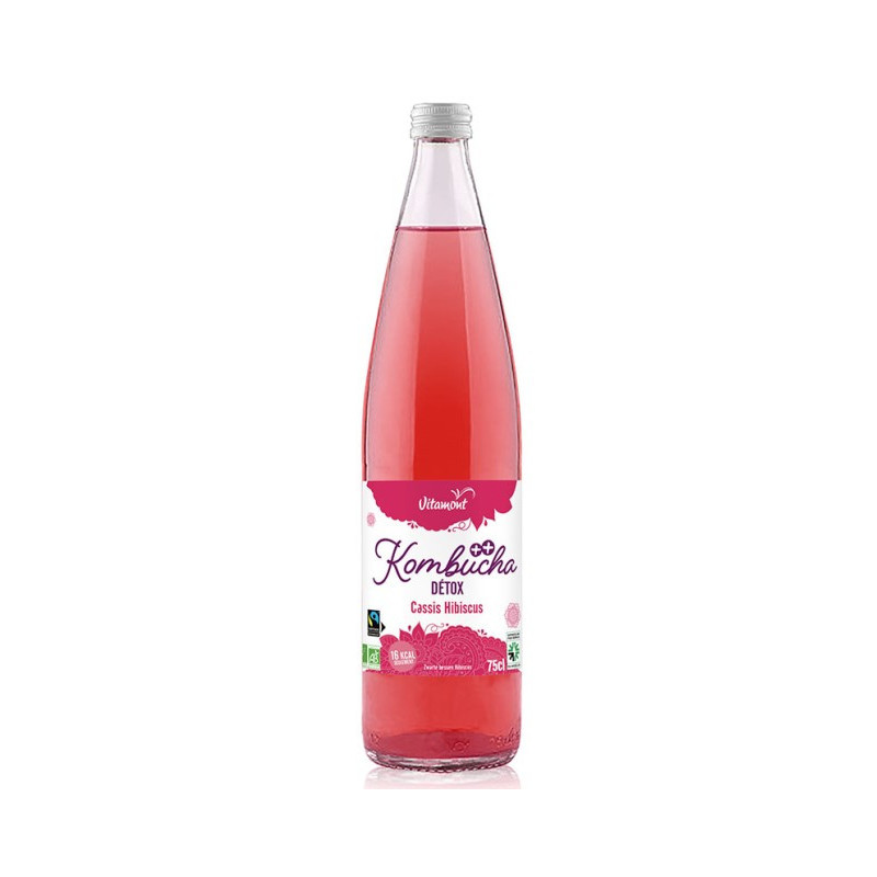 Kombucha detox cassis hibiscus 75cl