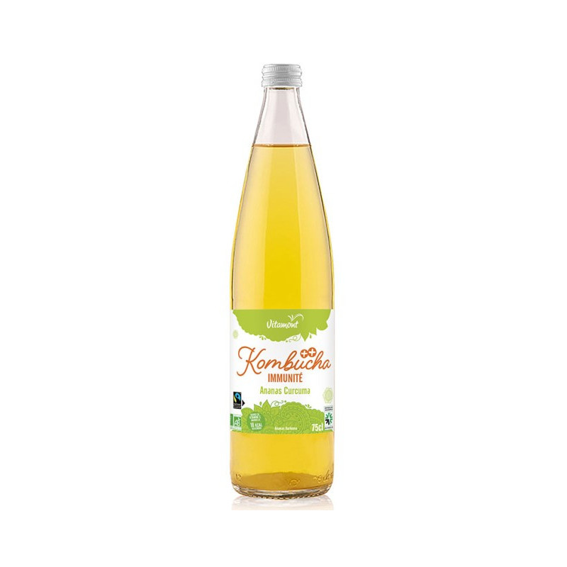 Kombucha immunité ananas curcuma 75cl