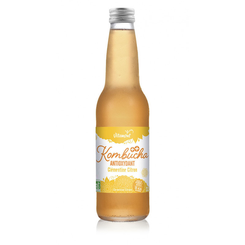 Kombucha antioxydant clémentine citron 33cl