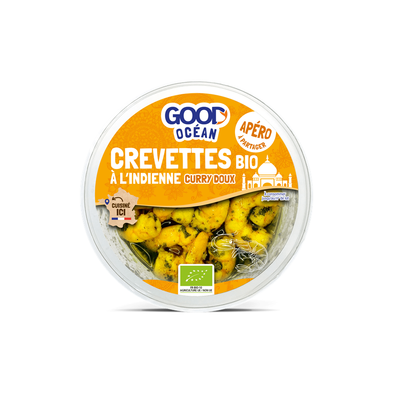Tapas de crevettes à l'indienne 100g