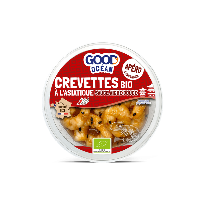 Tapas de crevettes à l'asiatique 100g