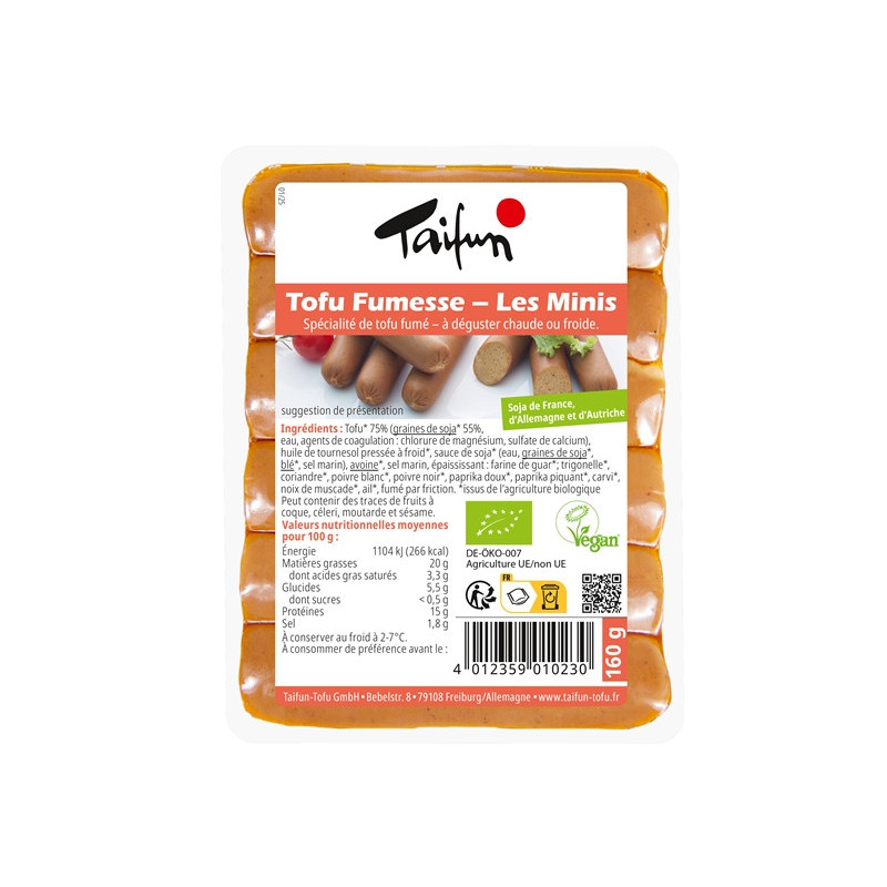 Tofu fumesse, les mini 160g