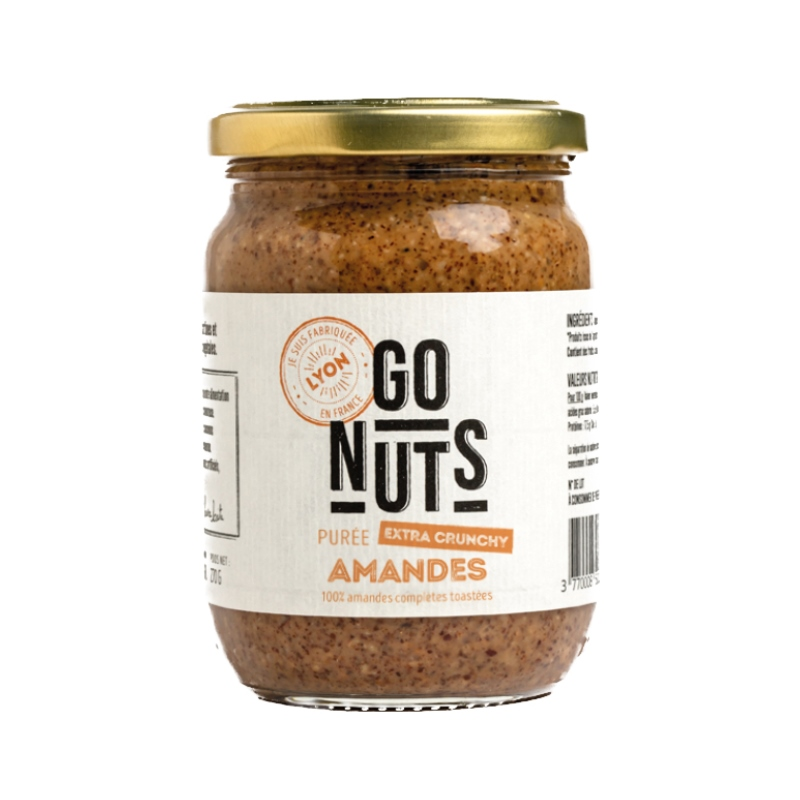 Purée d'amande complète toastée extra crunchy 270g