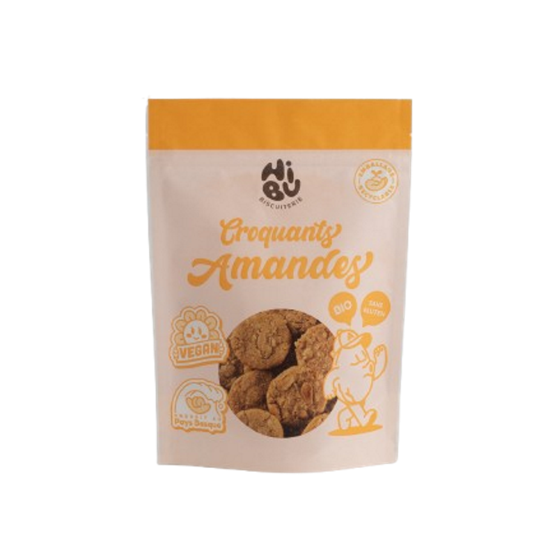 Croquants aux amandes, sans gluten et végan 120g