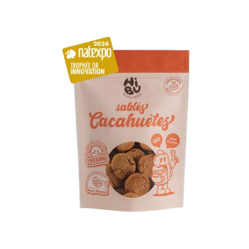 Sablés cacahuètes, sans gluten et végan 120g