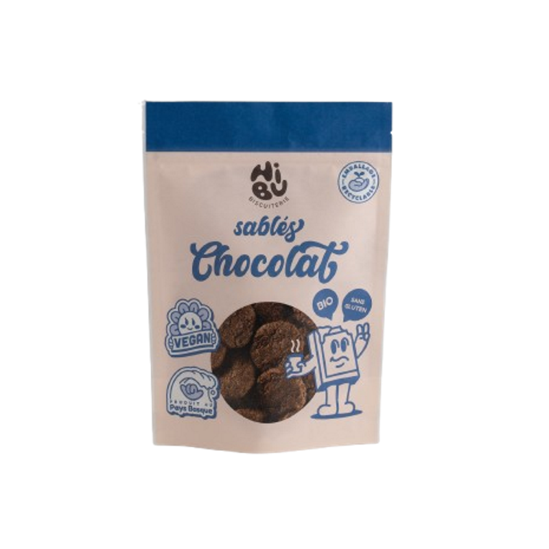 Sablés chocolat, sans gluten et végan 120g