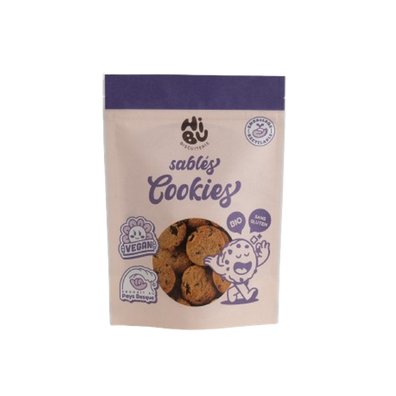 Sablés cookies, sans gluten et végan 120g