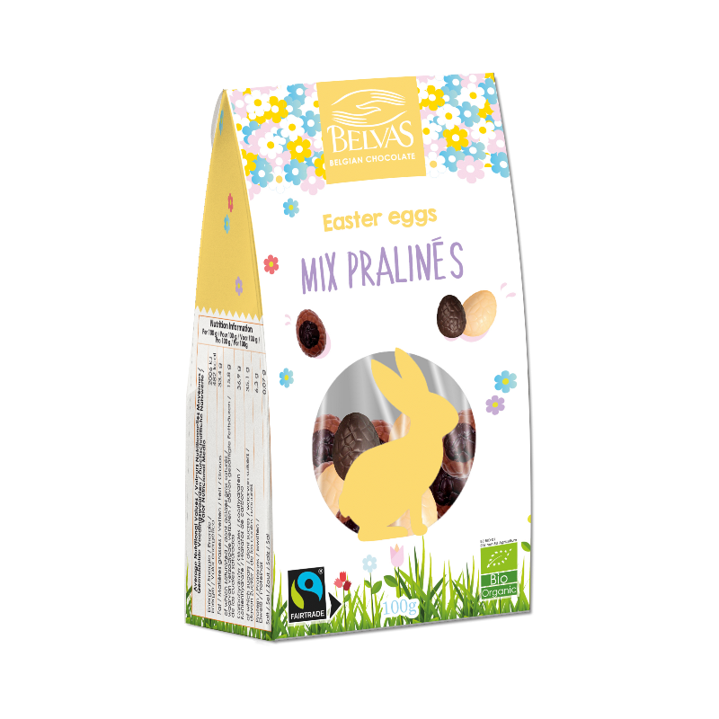Oeufs de Pâques chocolat mix praliné 100g