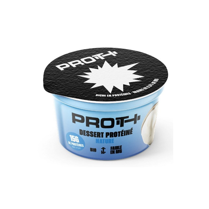 Dessert protéiné nature au lait de vache 150g