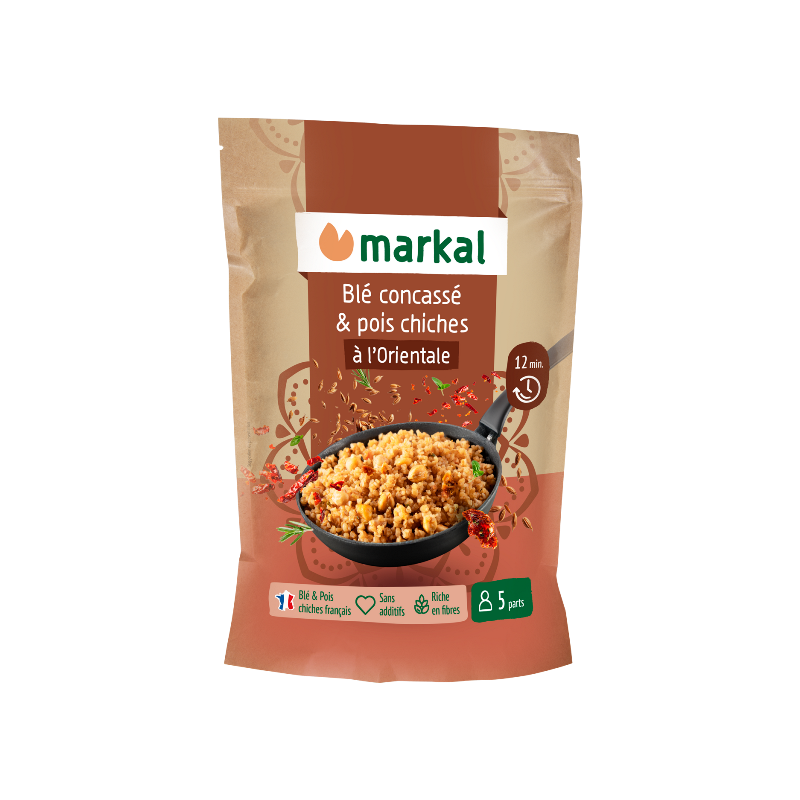 Mix à l'orientale, blé concassé et pois chiches 350g