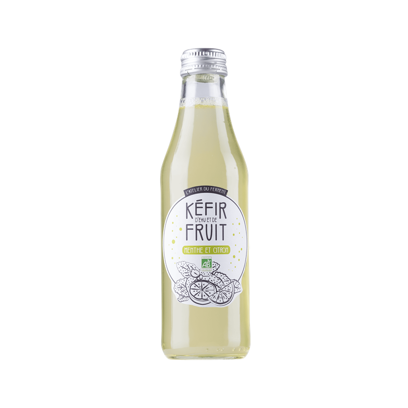 Kéfir menthe citron, produit saisonnier 25cl
