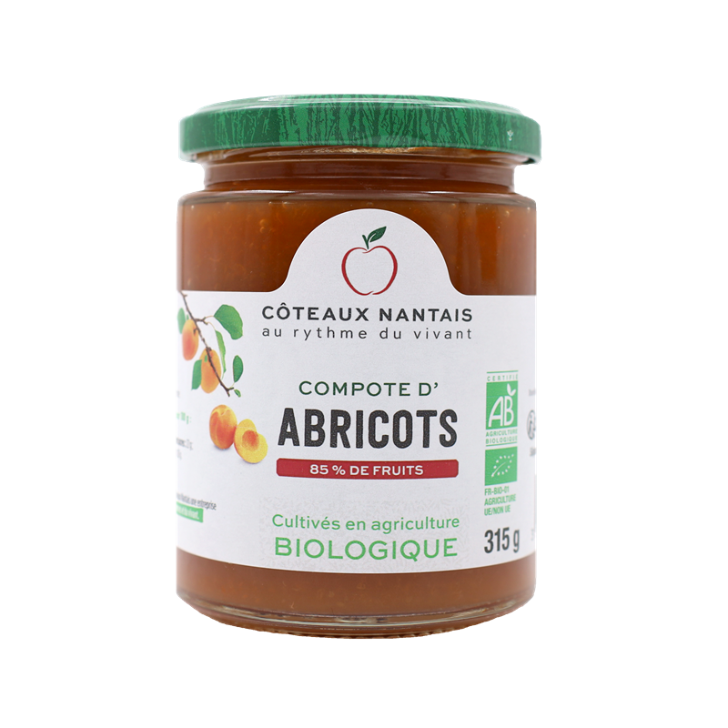Compote abricot sucre fairtrade 315g