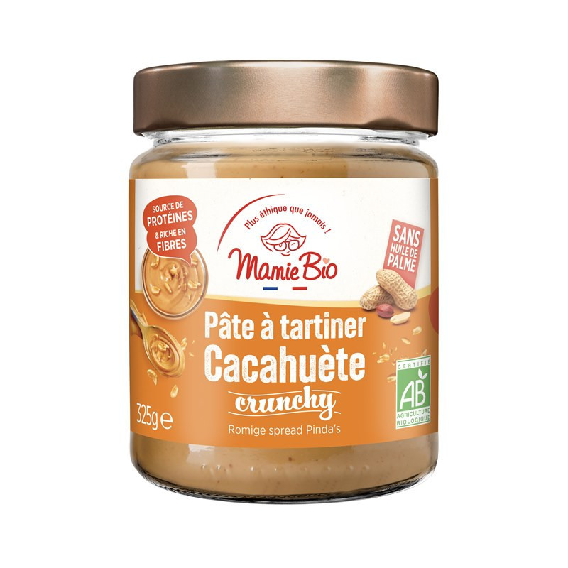 Pâte à tartiner cacahuète crunchy 325g