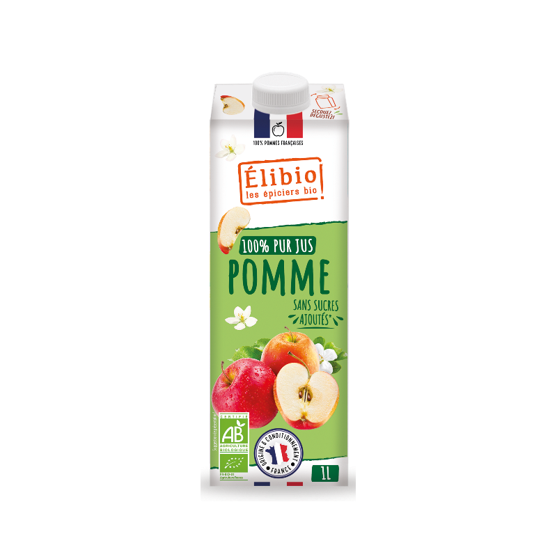 Jus de pomme Tetra sans sucre ajouté 1l