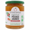 Compote pêches jaunes sucre Fairtrade 315g