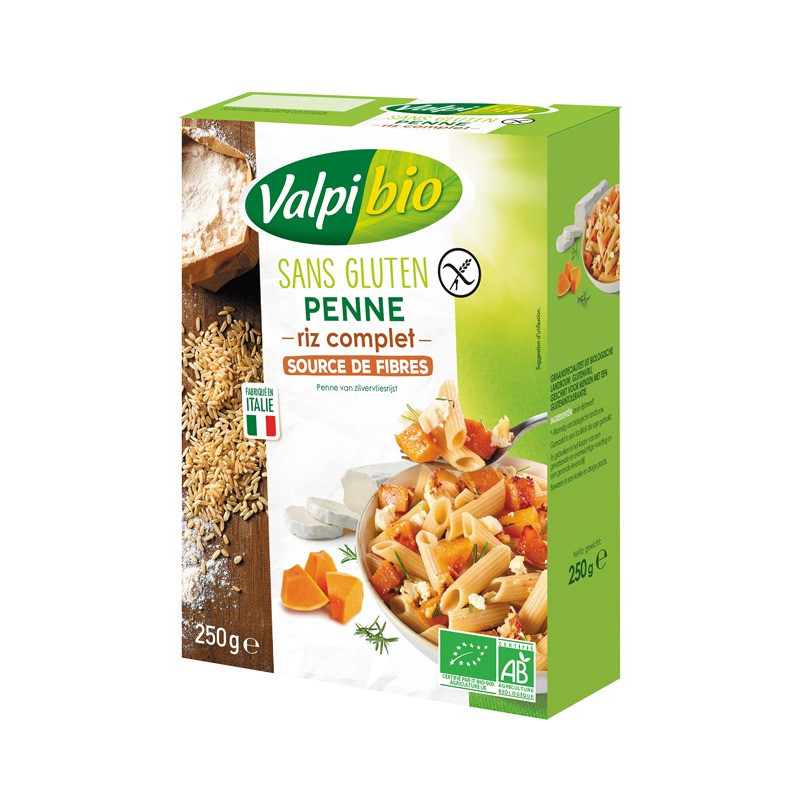 Pâte penne au riz complet 250g