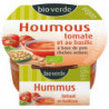 Houmous tomate et basilic, végan 150g