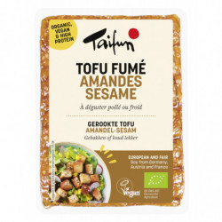 Tofu fumé amande-sésame,...