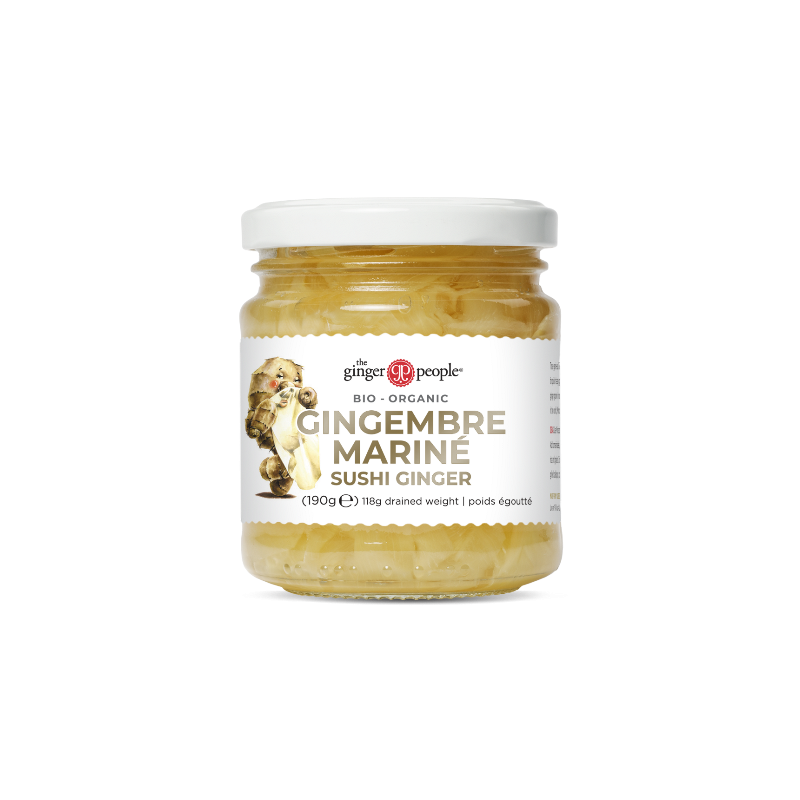Gingembre mariné, idéal avec les sushis, poissons fumés, dans les salades 190g