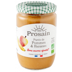 Purée de pommes et bananes...