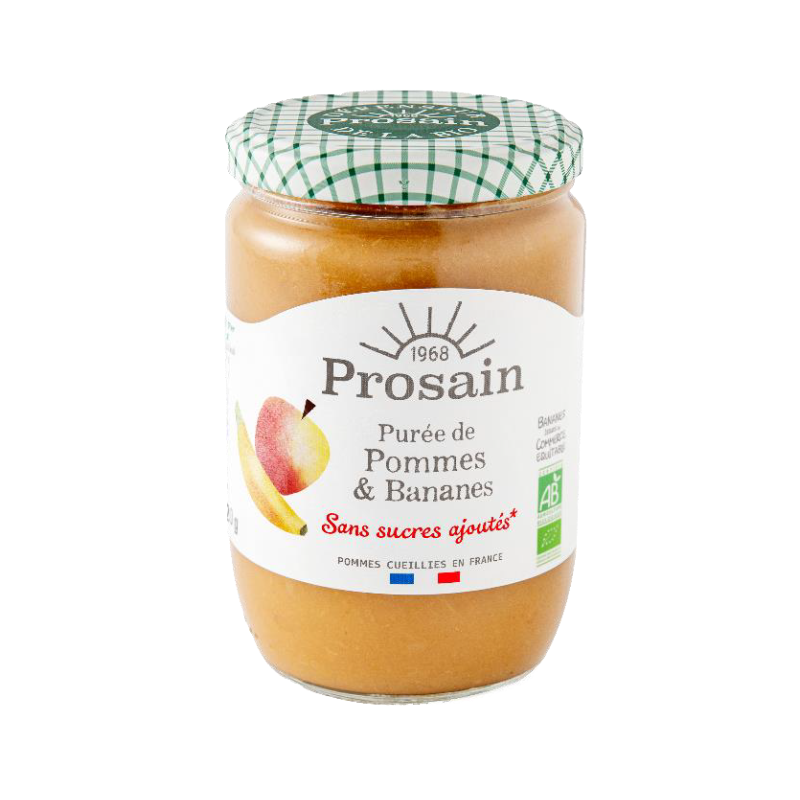 Purée de pommes et bananes 620g