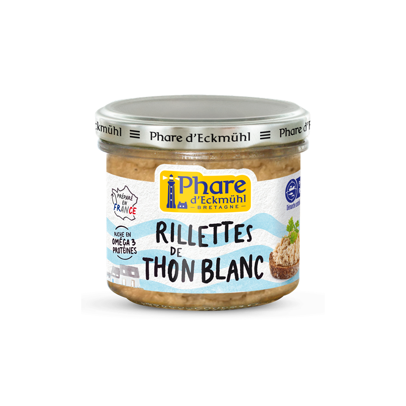 Rillettes de thon blanc pêche responsable" 90g"