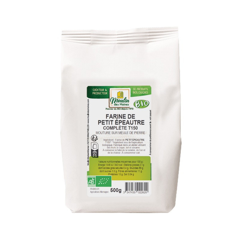 Farine de petit épeautre complète (extraction 98%) T150 500g