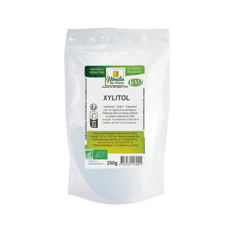 Xylitol cristalisé, sucre issu du bouleau 250g