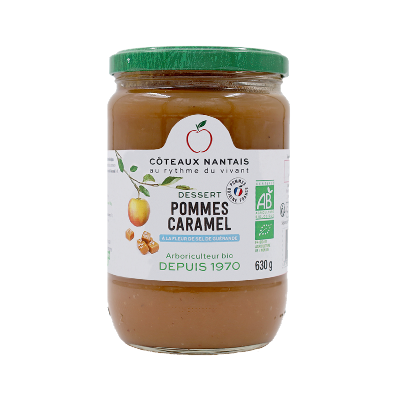 Purée pomme caramel 630g