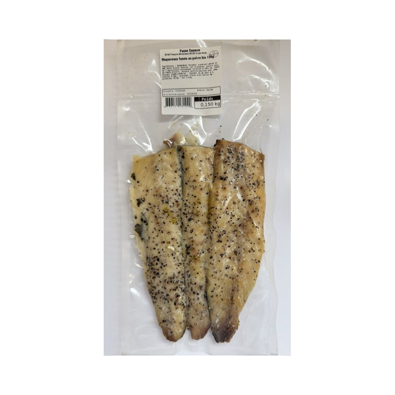 Maquereau au poivre fumé de l'Atlantique N.E, issu de la pêche durable, 150g