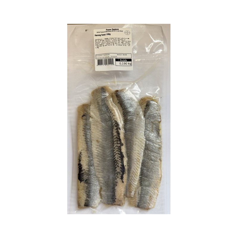 Hareng sauvage de Norvège fumé, issu de la pêche durable, 3 filets, 190g