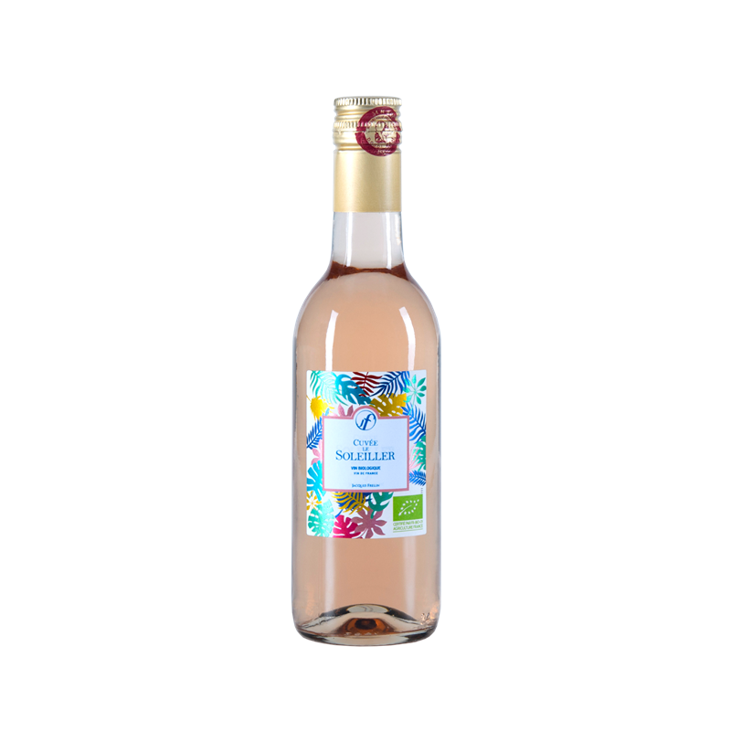 Vin rosé Vin de France 25cl, bouchon à vis, Le Soleiller