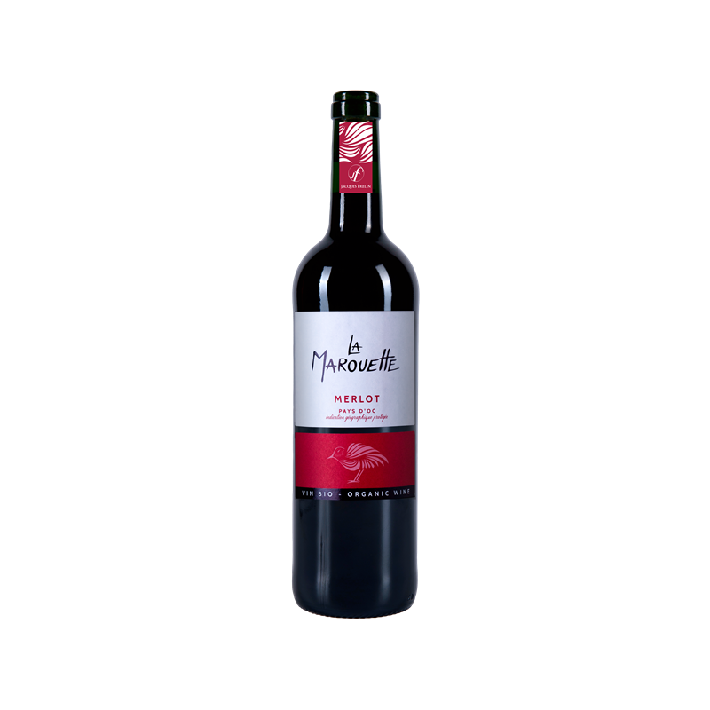 Vin rouge IGP Pays d'OC La Marouette  Merlot 75cl