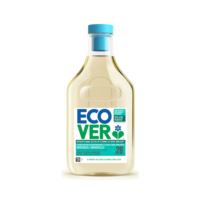 Lessive liquide concentrée universelle chèvrefeuille et jasmin, 28 lavages, 1l