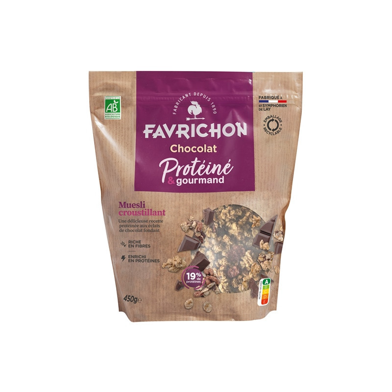 Muesli croustillant protéiné chocolat 450g