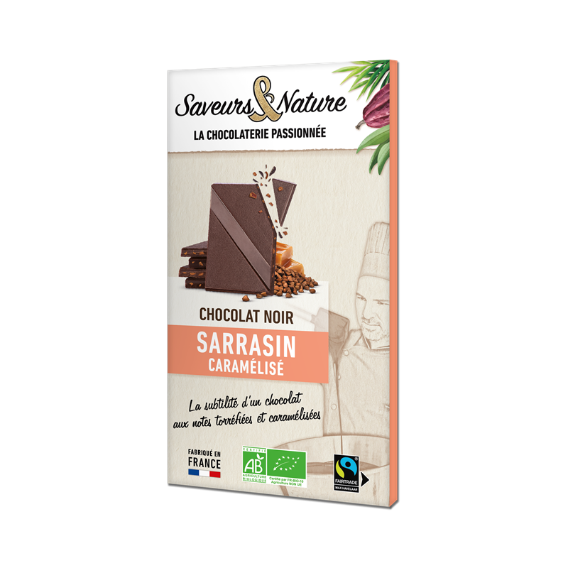Tablette chocolat sarrasin caramélisé 80g