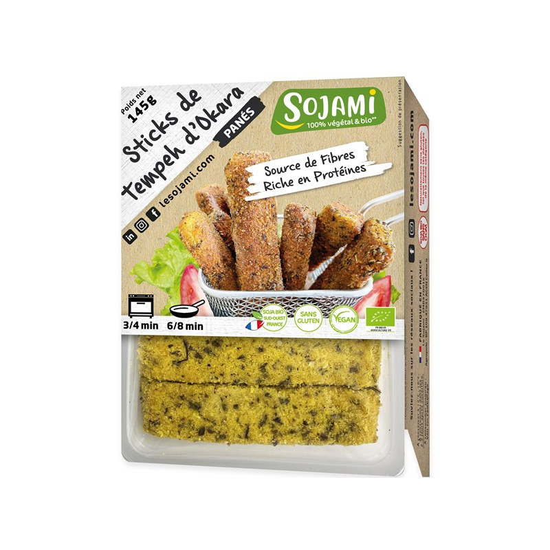 Fingers de tempeh d'okara sans gluten 140g