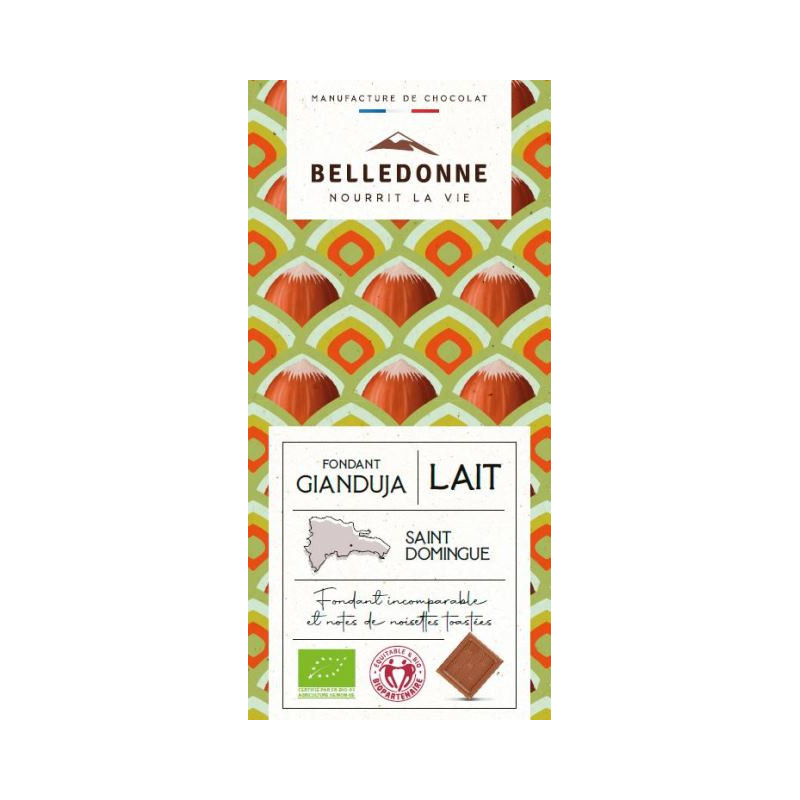 Chocolat au lait Gianduja 80g