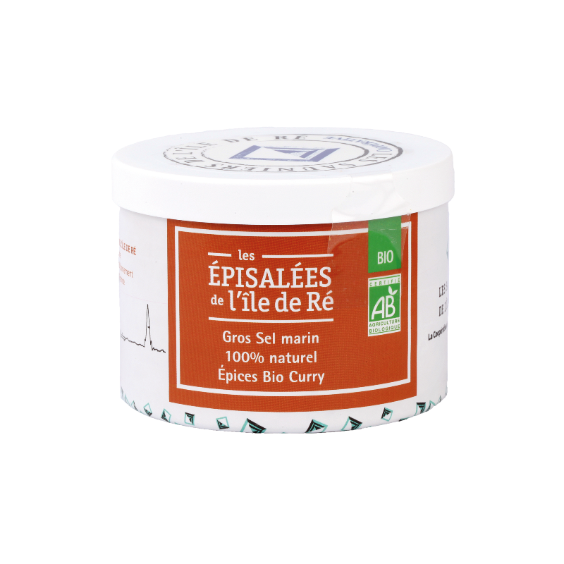 Gros sel épices curry en pot carton 150g
