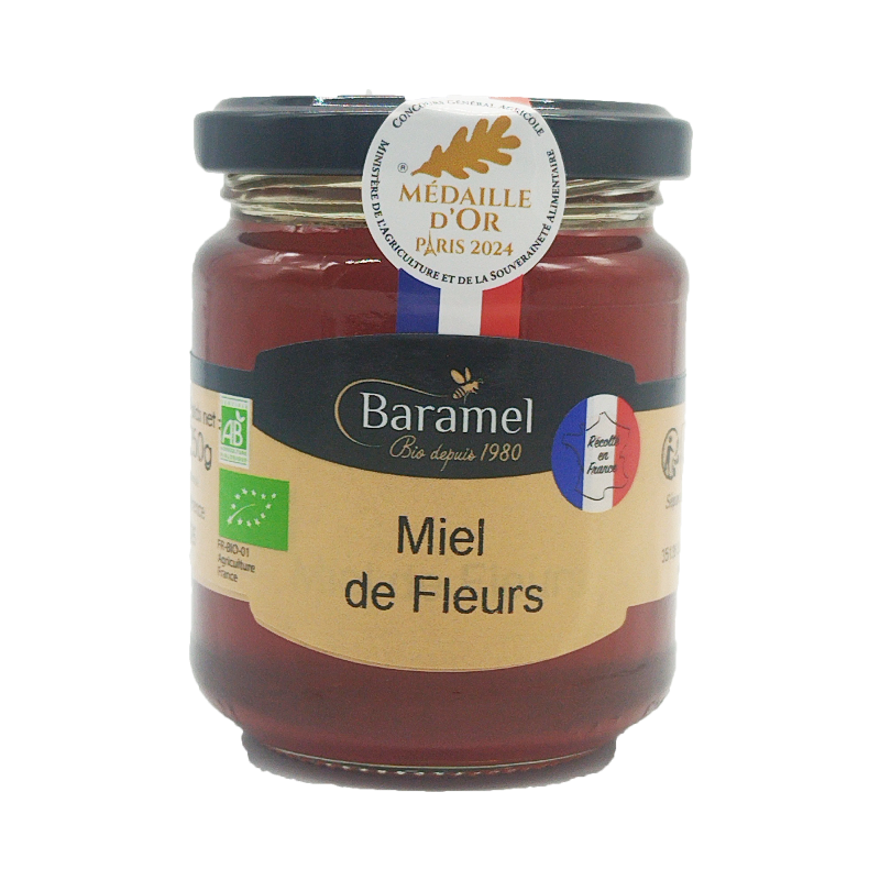 Miel de fleurs France Médaille d'or 250g