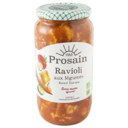 Raviolis légumes sauce...