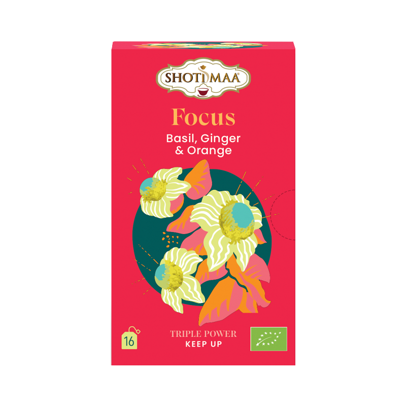 Infusion Focus : basilic, gingembre et orange 16 sachets