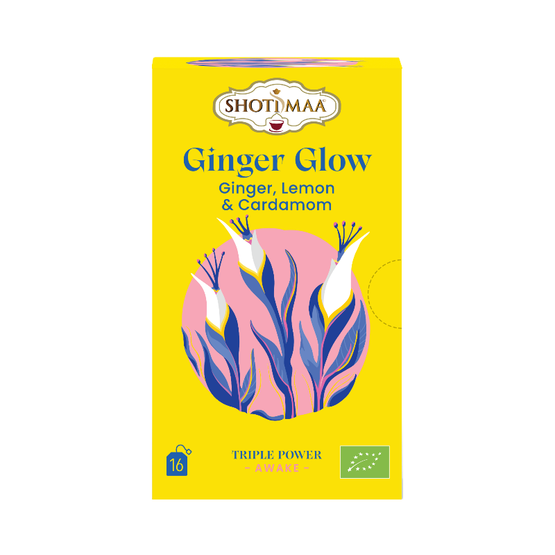 Infusion Ginger glow : gingembre, citron et cardamome 16 sachets