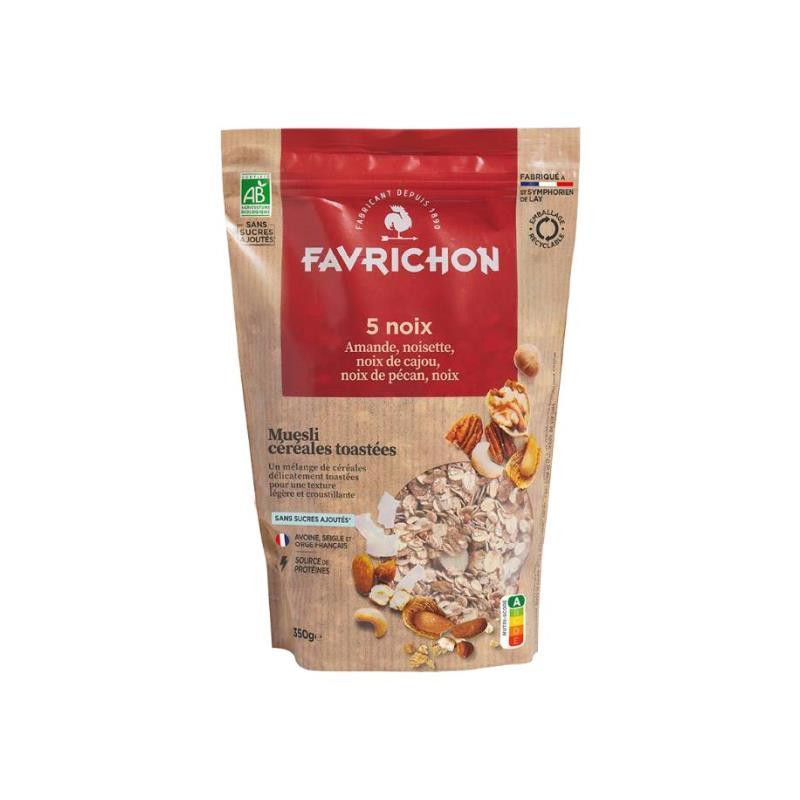 Muesli aux céréales toastées 5 noix 350g
