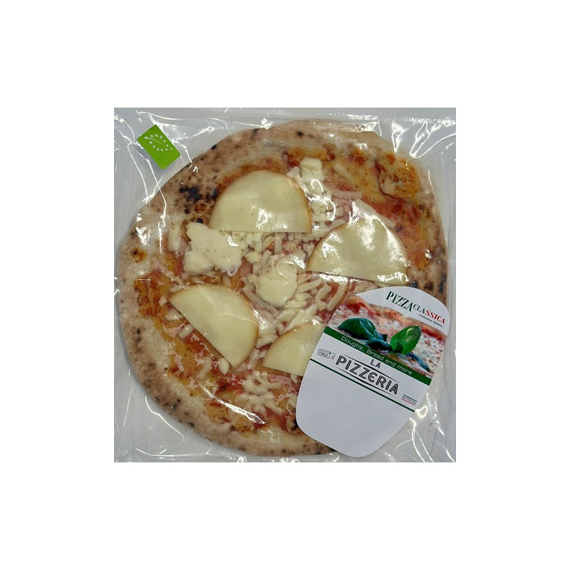 Pizza 3 fromages (tomates, mozzarella, scamorza, gorgonzola AOP) 400g