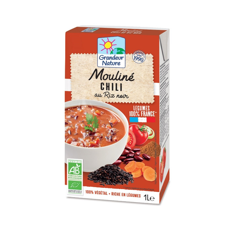 Mouliné de légumes chili riz noir 1l